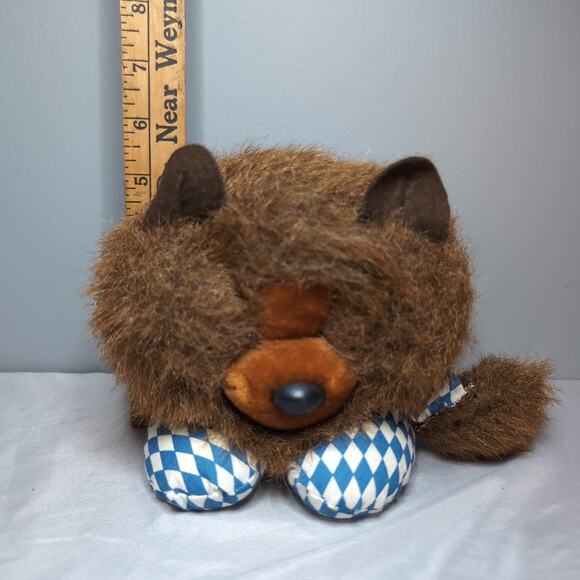 Frosch Und Freunde Lion Bavarian Check Plush Frogs and Friends West Germany - Picture 12 of 12